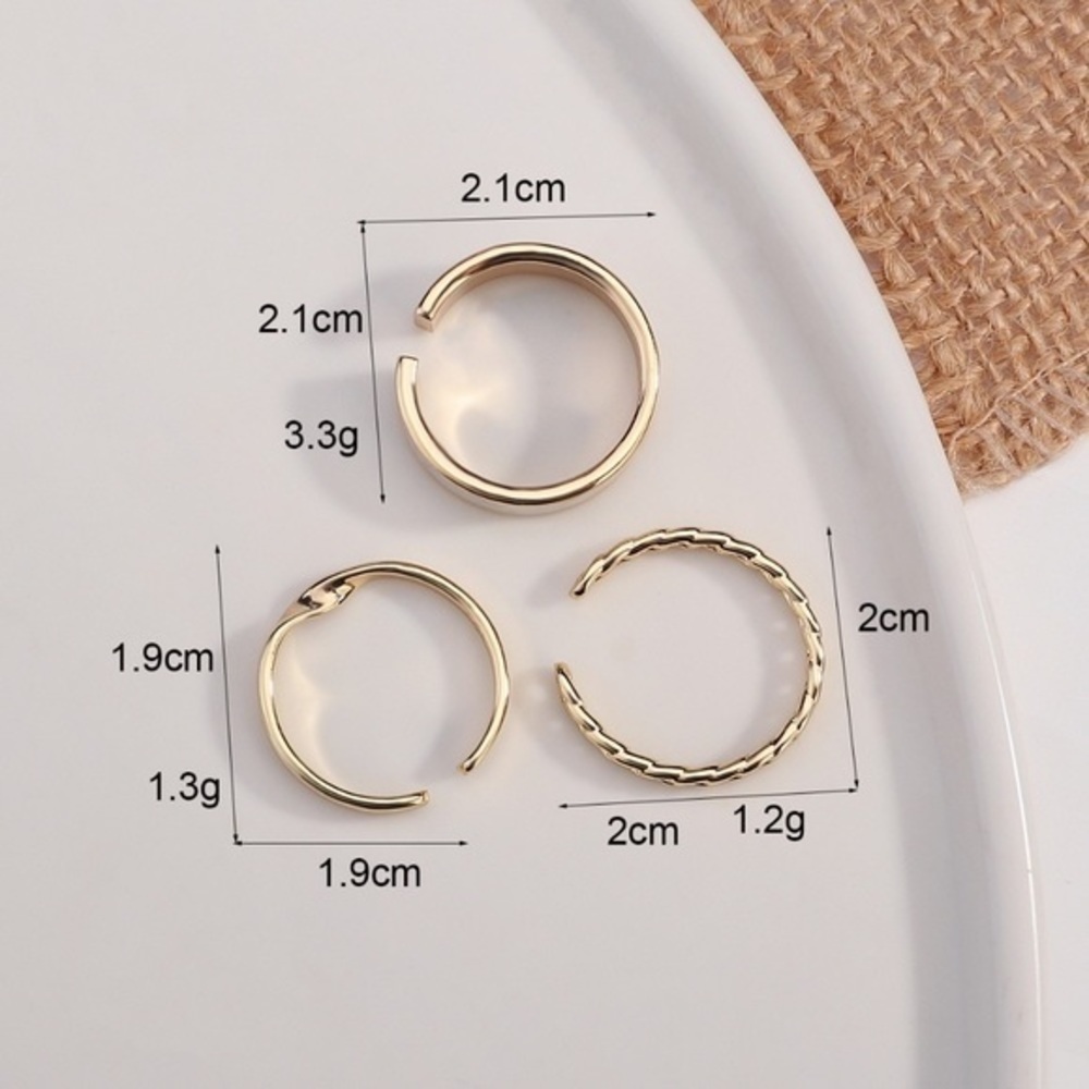 NWT Gold & Ivory Stack Rings - Picture 9 of 10